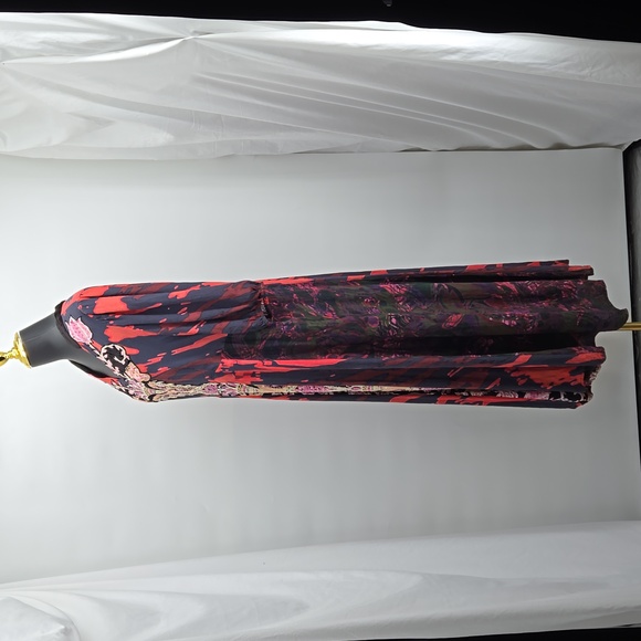 Soft Surroundings Epiphany Maxi Dress Velvet Floral Mixed Panel Rayon Plus SZ 14 - Picture 10 of 17